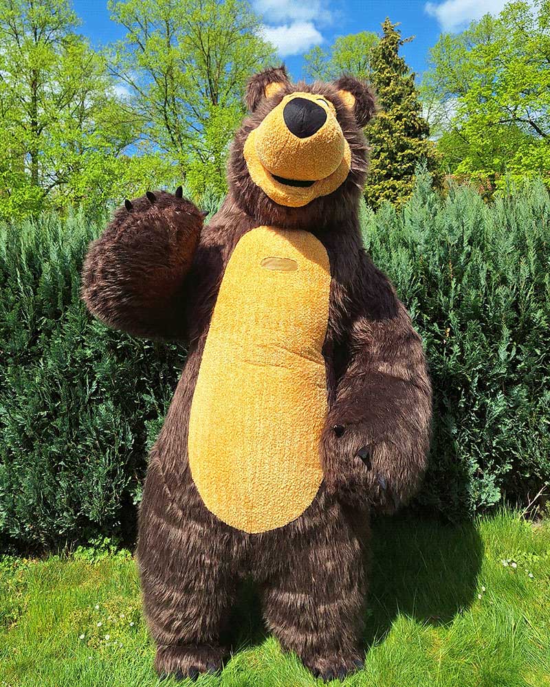 Brauner Bär Maskottchen in Osnabrück bei Riesenfreunde